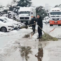 掃雪除冰保通暢 省人防指揮所管理中心在行動