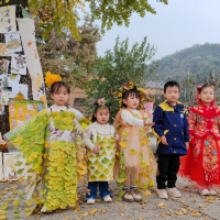 大別山這所幼兒園的自然課堂“盡帶黃金甲”