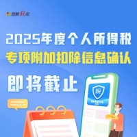 2025年度個(gè)稅專項(xiàng)附加扣除信息確認(rèn)即將截止 一圖了解操作流程